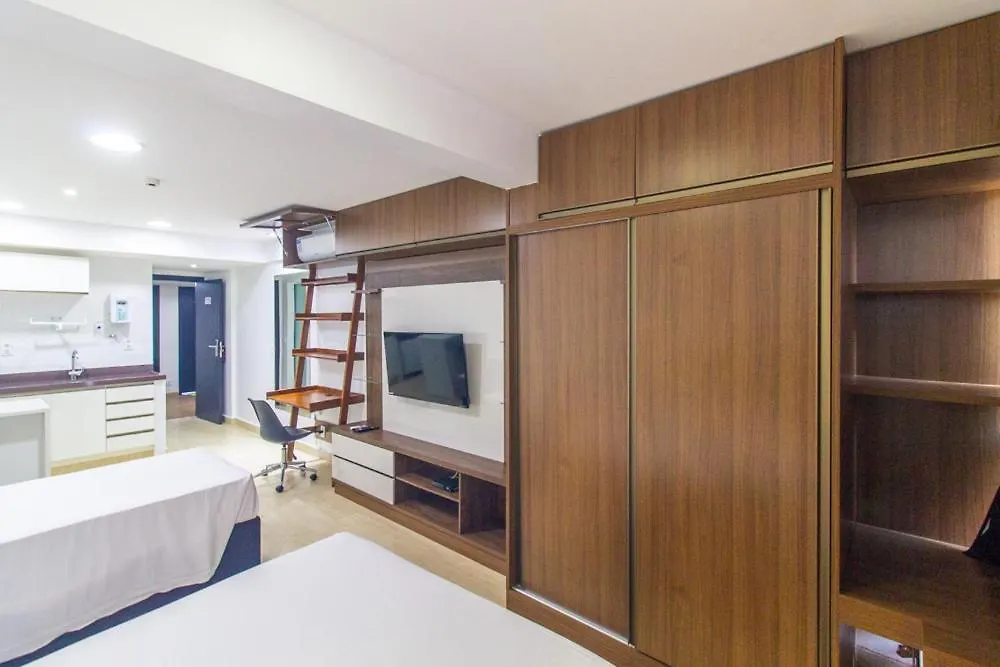 Aparthotel 1115 Flat Triplo Garvey - Arena Brb Brasília Brazylia